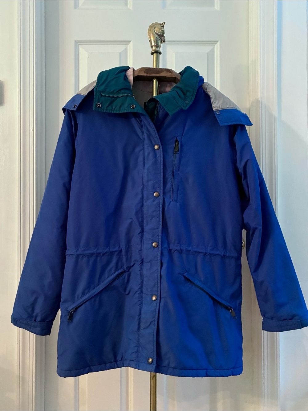 Vintage 90s Women’s L.L.Bean Blue Green Penobscot Parka Coat